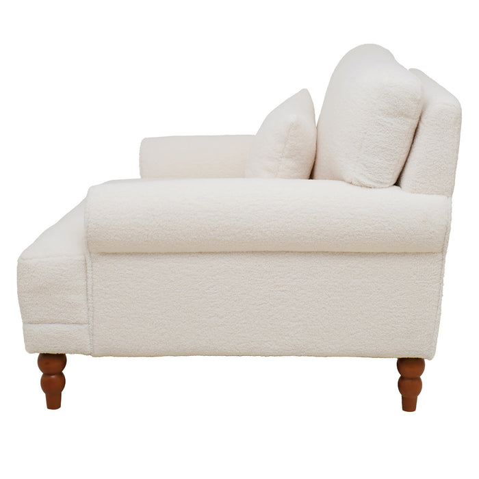 Aurelia Elegant Circular Armrest Chair with Ergonomic Lumbar Support, Beige
