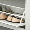 HOMCOM Modern Shoe Cabinet with 3 Drawers for 16 Pairs of Shoes White