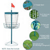 Soozier 24-Chain Portable Practice Basket for Disc Golf Target Stand Easy Assembly & Lightweight Basket w/ Carry Bag, Navy Blue