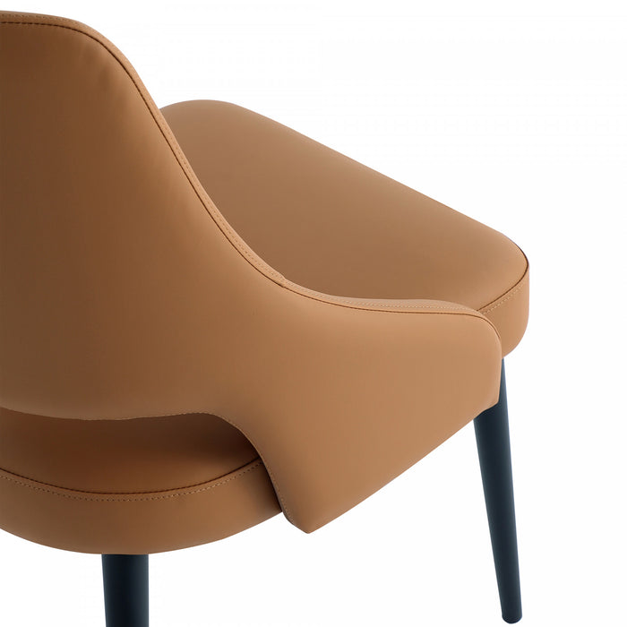 Tremont Modern 6-Piece Dining Chair Set in Saddle
