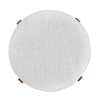 Vera Rubber Wood Bar Stool Set of 4 Indoor Seating with Round Ivory Cushion,Dark Walnut | Vera – Lot de 4 tabourets de bar en bois d’hevea pour interieur avec coussin rond ivoire, finition noyer fonce
