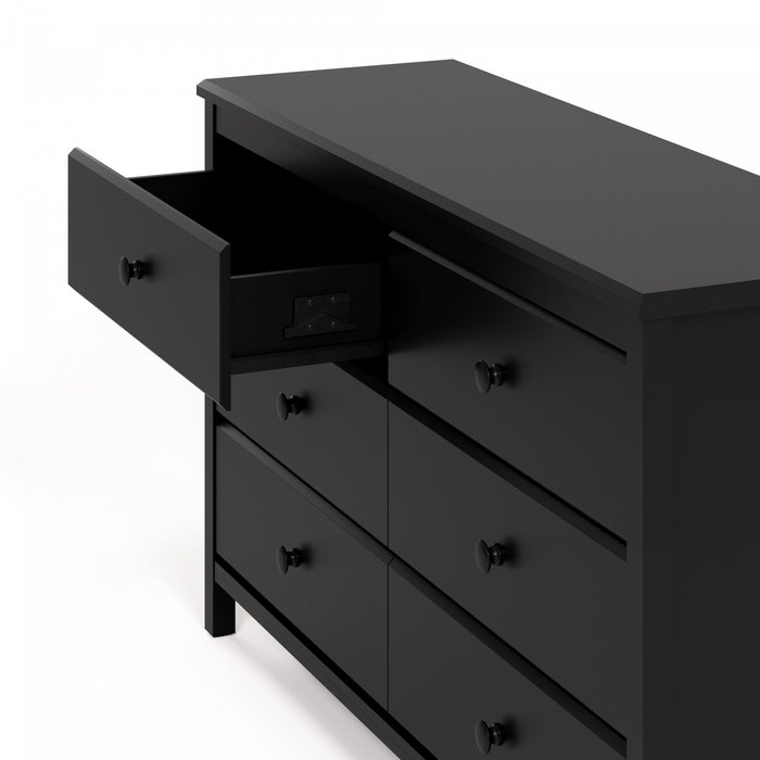 Storkcraft Alpine 6 Drawer Dresser - Black