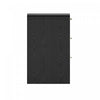 Grace Modern 60" Dresser in Black (6-Drawer) | Commode moderne Grace 60" en noir (6 tiroirs)