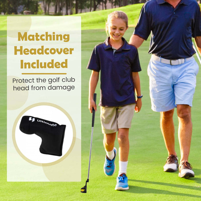 Ultimate Junior Golf Club Set For Children Includes 165cc #3 Fairway Wood & #7 Iron Yellow