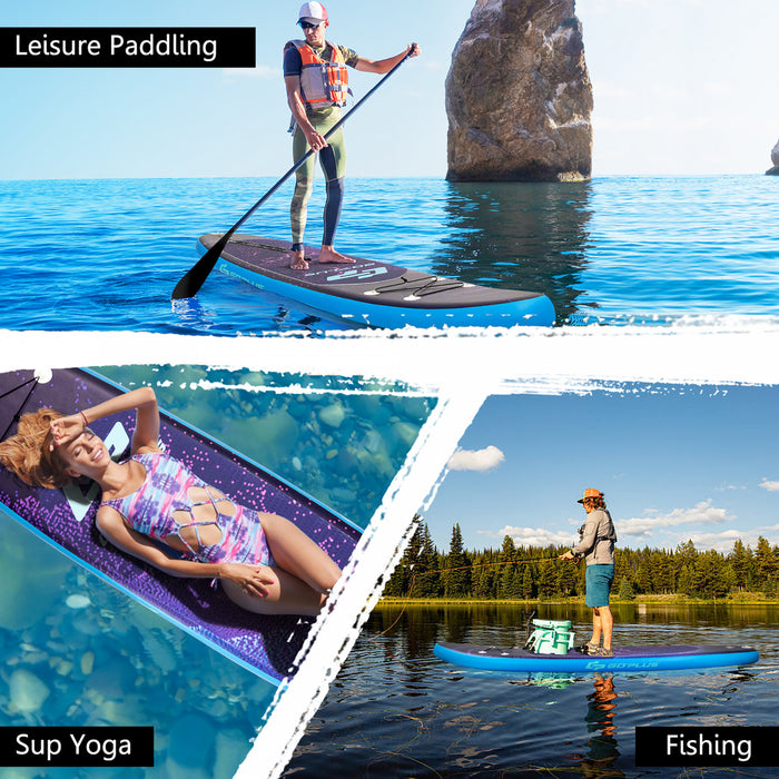 Goplus 11' Inflatable Stand Up Paddle Board Surfboard W/bag Aluminum Paddle Pump