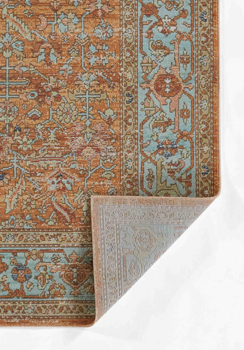 Hailey Traditional 5'3\" x 7'3\" Area Rug in Orange Indoor Area Rug