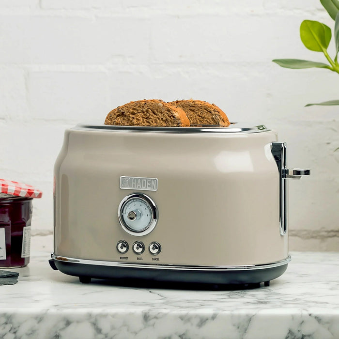 Haden Dorset 2-Slice Wide Slot Toaster - Putty Beige