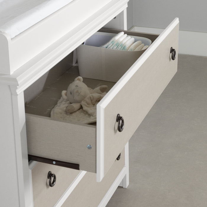 Cotton Candy Changing Table - White Beige