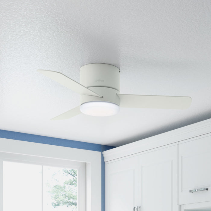 Minimus Ceiling Fan with Light Fixture - White