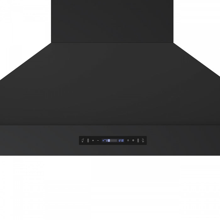Forno Venezia 48 Inch Wall-Mounted Range Hood, Black-FRHWM5503-48BLK