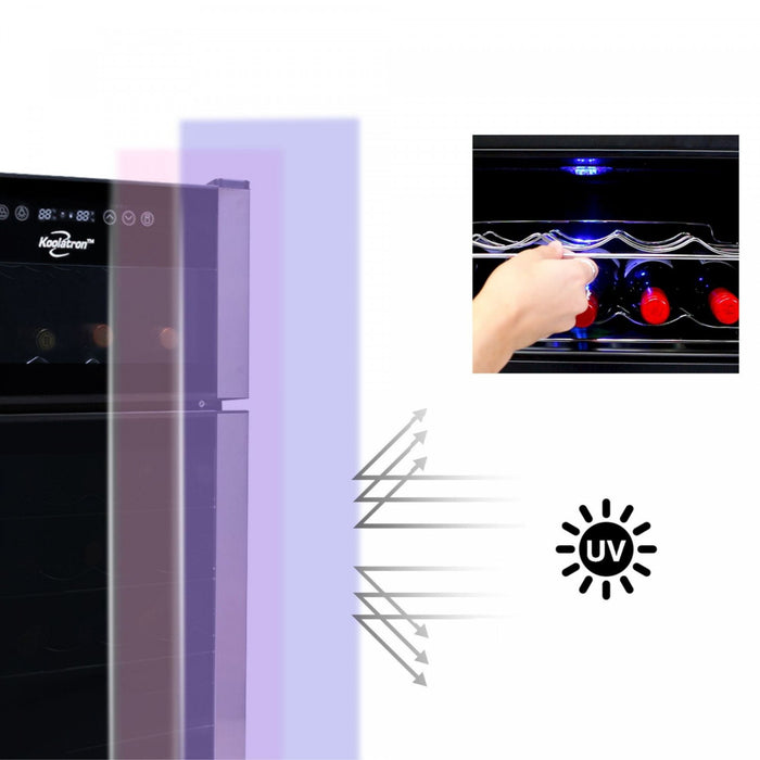 Koolatron 29 Bottle Dual Zone Compressor Wine Cellar