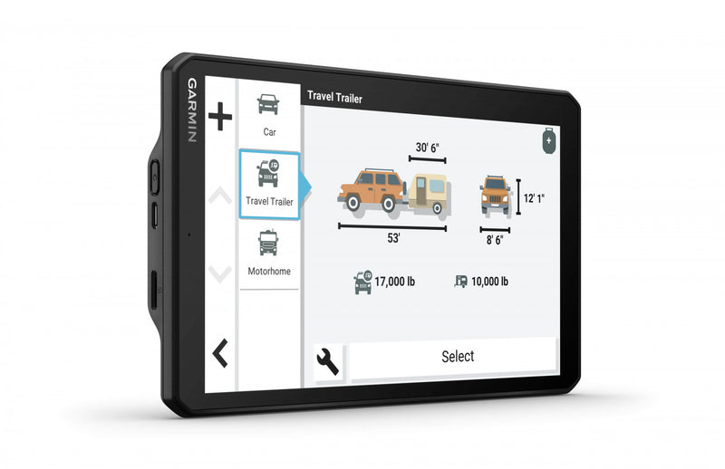 Garmin Rv 895, 8\" Rv Gps Navigator - Custom Routing & Road Warnings W/ 8\" Wide View Ips