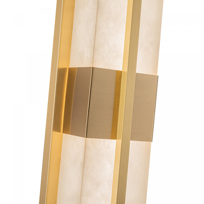Briana Integrated Led Wall Sconce, Brushed Brass