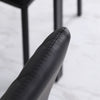 HOMCOM Dining Chairs Set of 6, Faux Leather Accent Chairs, Black