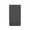 Elara Contemporary 38" Solid Wood Dresser in Charcoal Gray (3-Drawer) | Commode contemporaine Elara 38" en bois massif coloris gris charbon (3 tiroirs)
