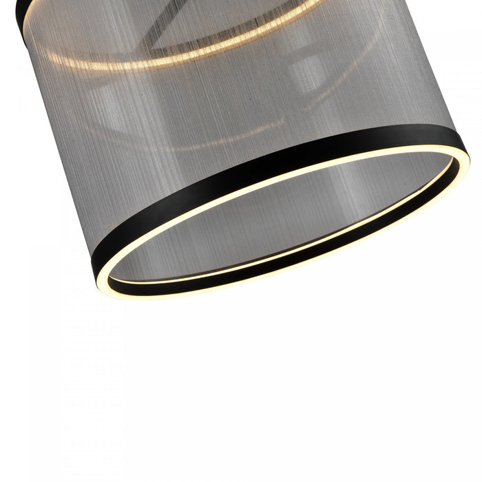 Cora Integrated Led Pendant, Silver