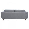 Caden 83 in. Textured Weave Fabric Sofa with Block Arms and Wood Legs - Grey | Caden 83 po. Canape en tissu tisse texture avec accoudoirs blocs et pieds en bois - Gris