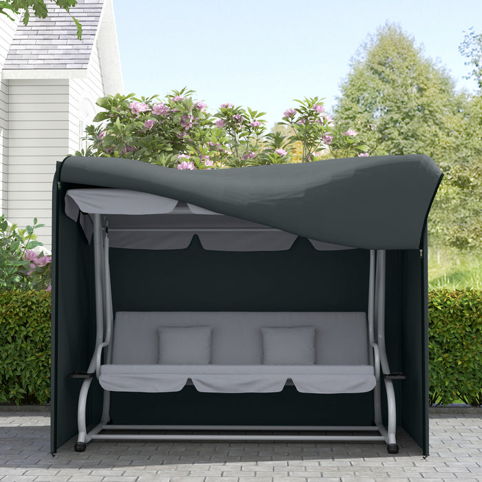 Outsunny 3 Seater Garden Swing Cover, Waterproof 420D Swing Bench Cover