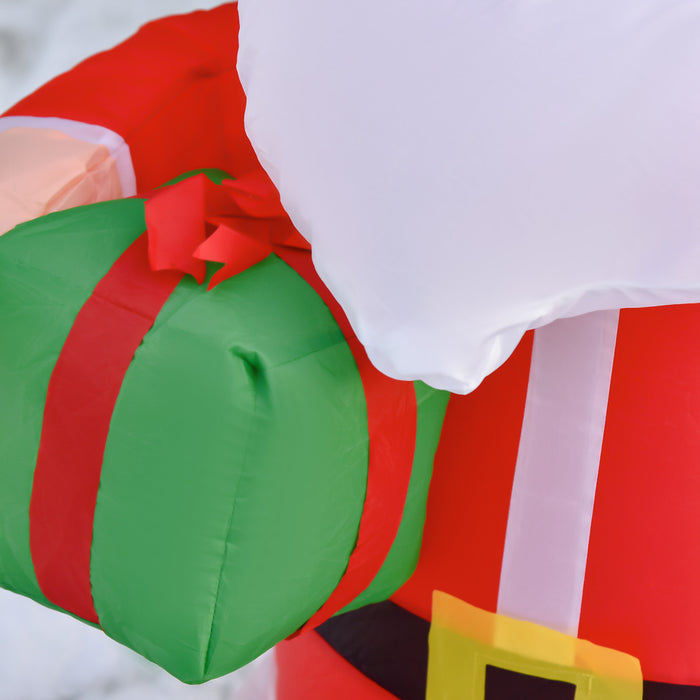 Homcom 4ft Santa Claus Inflatable Christmas Decoration