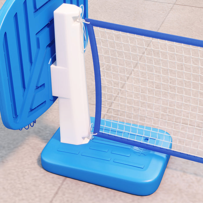 Soozier 2-in-1 Pool Basketball & Volleyball Game Set With Fillable Base
