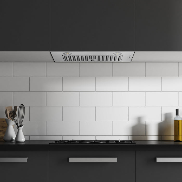 36 Inch Insert Convertible Range Hood (11.25 in. Deep) with Stainless Steel Filter