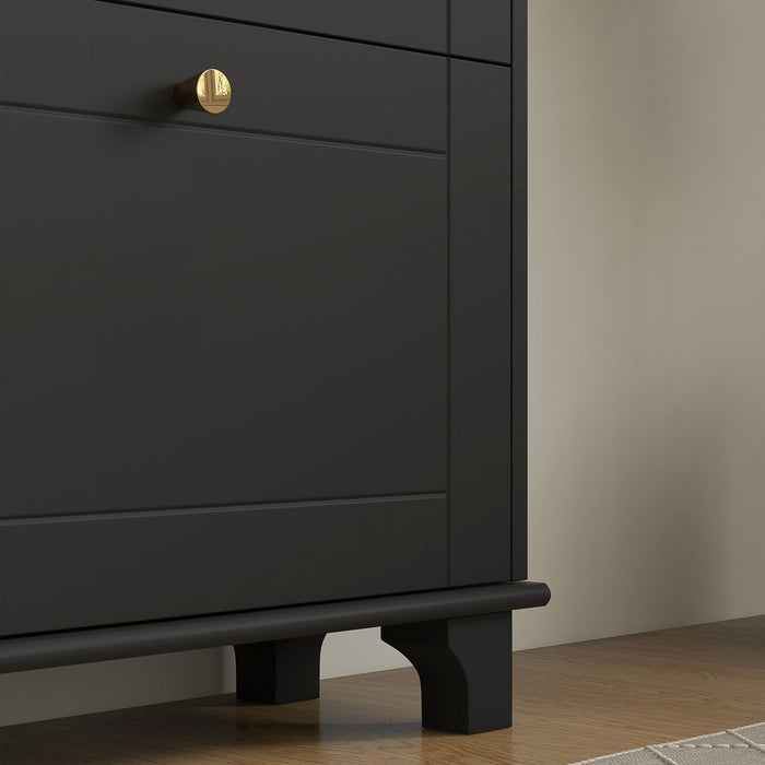 HOMCOM Modern Shoe Cabinet with 3 Flip Drawers for 12 Pairs of Shoes