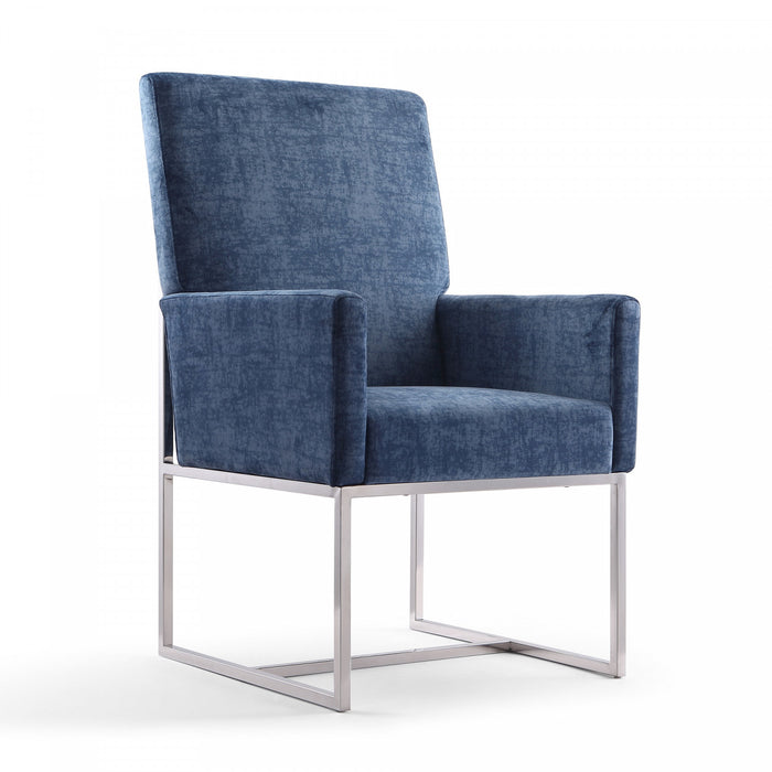 Element Modern 8-Piece Dining Chair Set in Blue
