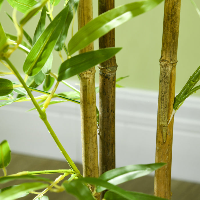 HOMCOM 4ft Artificial Tree Bamboo for Indoor Home Decor