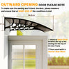 Outsunny Window Awning Door Canopy 40" x 40" Front Door Outdoor Patio Cover