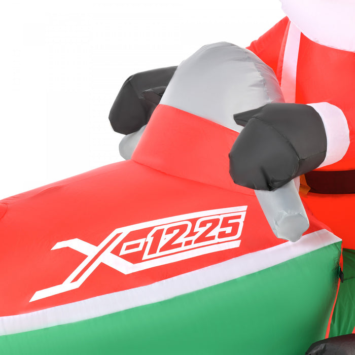 Homcom 5.2ft Santa Claus Inflatable Christmas Decoration