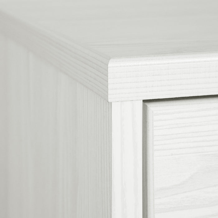 Arlen 1-drawer Nightstand - White Pine And Black Matte 