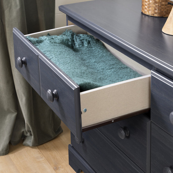 Summer Breeze 6-drawer Dresser - Blueberry 