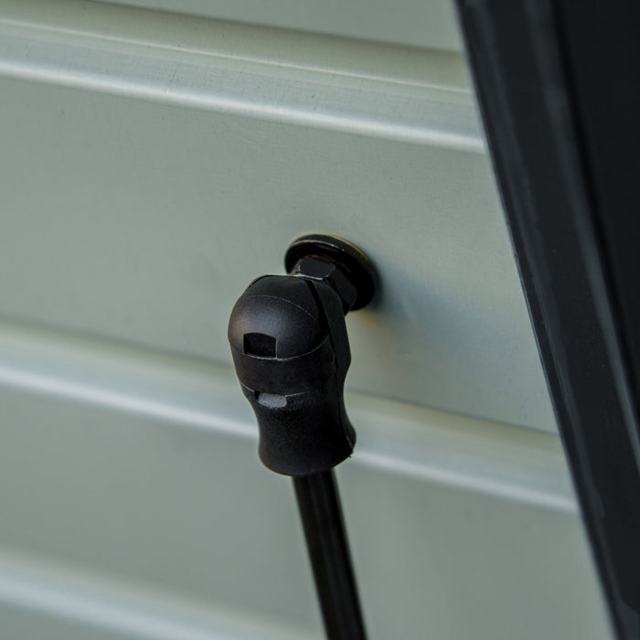 Outsunny Steel Deck Box, 68 Gallon Large Outdoor Storage Container With Lock For Pool Toys, Garden Tools, Cushions And Accessories, Grey