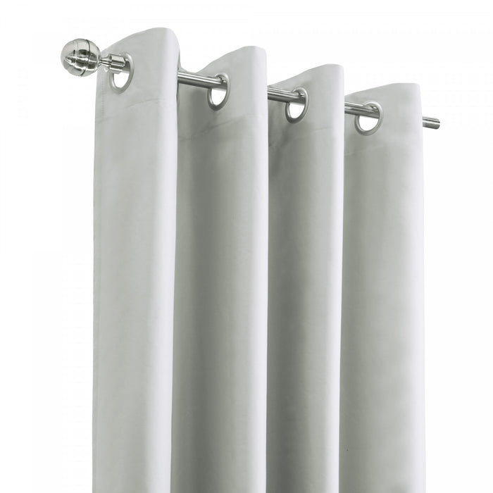 Thermaplus Alpine White Blackout Grommet Curtain Panel - 52 x 108