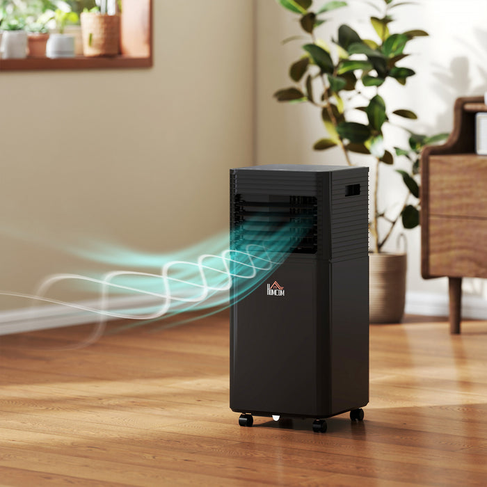 HOMCOM 10,000 BTU Air Conditioner, Quiet AC Unit with Remote Control, Black