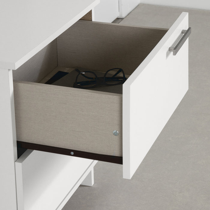 Cavalleri Nightstand with 2 Drawers - Pure White