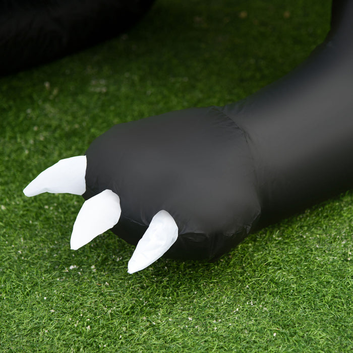 Homcom 4ft Black Cat Inflatable Halloween Decoration