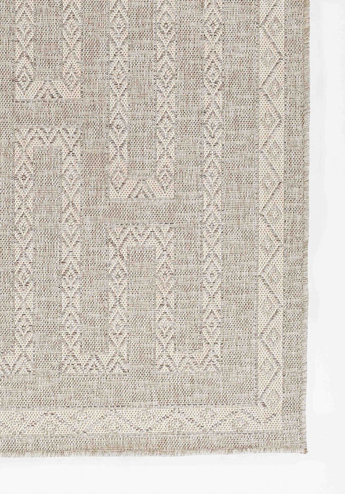 Maze Transitional 6'6\" x 9'0\" Area Rug in Grey Indoor Area Rug