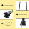 HOMCOM 2pc Roof Rack Car Roof Top Lockable Aluminum Cross Bars Adjustable Baggage Luggage Carrier, Silver (49")