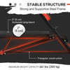 Soozier Adjustable Weight Bench Roman Chair Exercise Training Multi-Functional Hyper Extension Bench Dumbbell Bench Ab Sit up Decline Flat Black and Red