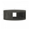 Alure Contemporary 36" Round Coffee Table in Charcoal | Table basse ronde contemporaine Alure 36" en charbon