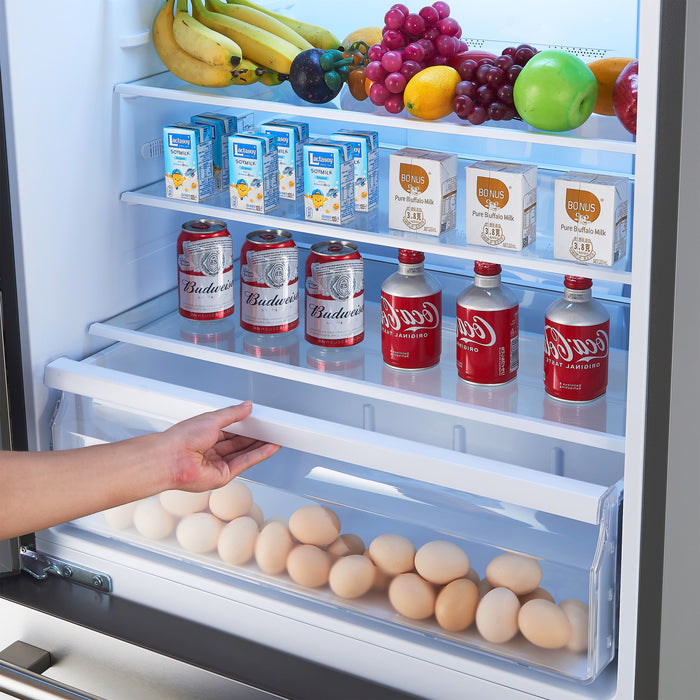 Forno Milano 60-Inch Side-by-Side Refrigerator in Stainless Steel, 34.4 cu.ft - FFFFD1787-60S