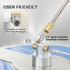 Outsunny 16" Pressure Washer Surface Cleaner 3600 PSI with Stainless Steel Construction, 4 Wheels, 1/4" Quick Connector, 2 Extension Wands, Power Washer Surface Cleaner, Silver