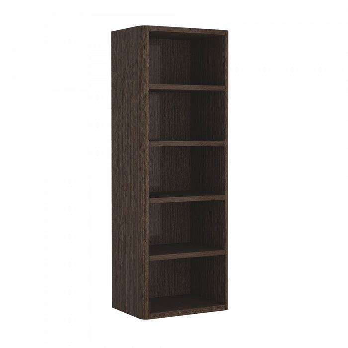 Rivington Modern 28\" Open Bookcase in Dark Walnut - Set of 2