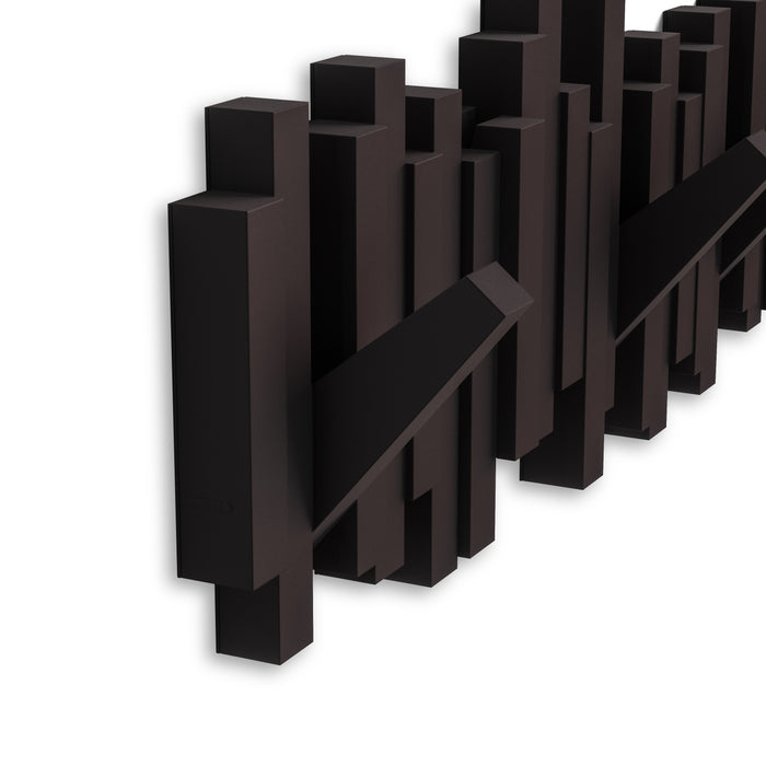 Umbra Modern Sticks Wall-Mounted Coat Rack - Espresso
