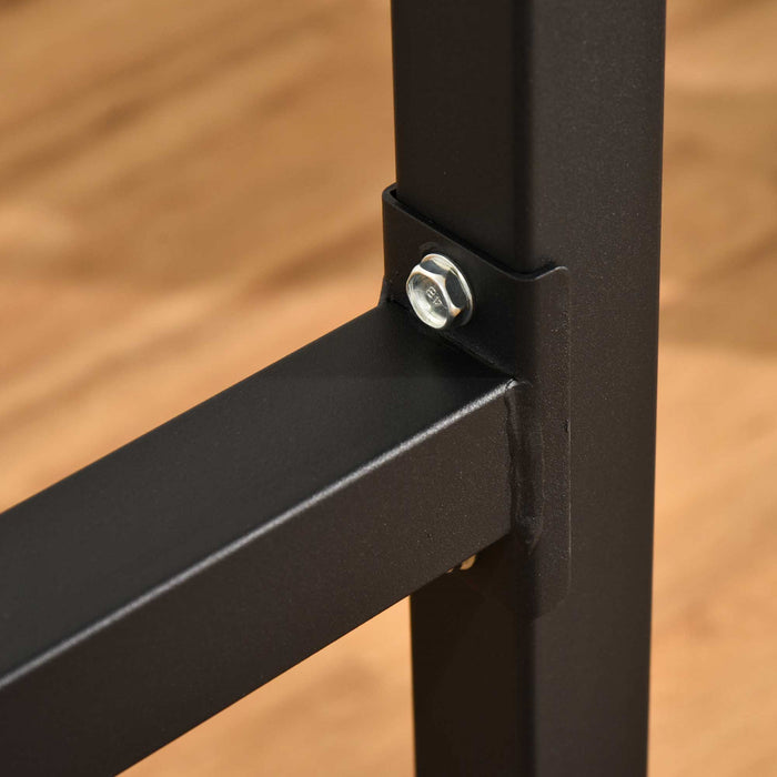 Soozier Dip Station With Padded Handles, Multifunctional Dip Bar, Black