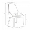Drew Contemporary Wood Upholstered Side Chair in Taupe - Set of 2 | Chaise laterale contemporaine Drew en bois et tissu taupe - Lot de 2