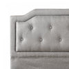Kellen Upholstered Platform Bed with Headboard in Light Grey - Queen Size | Kellen lit plateforme rembourré avec tête de lit gris pâle - Grand