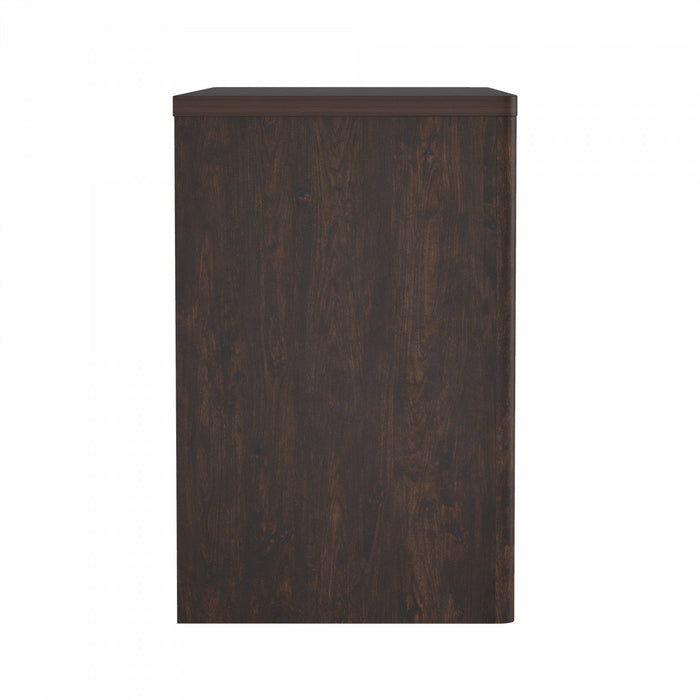 Evelyn Modern 60\" Writing Desk in Brown (2-Drawer)