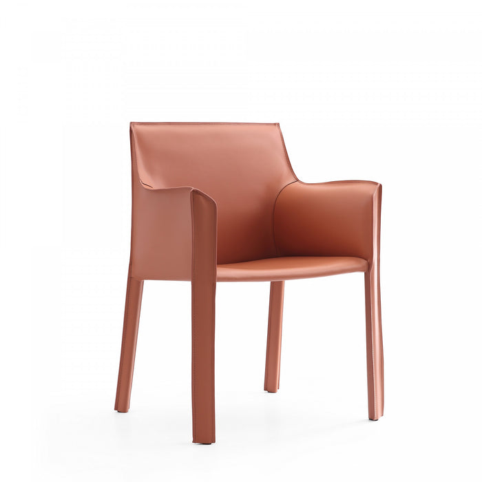 Paris Modern 8-Piece Dining Chair Set in Clay